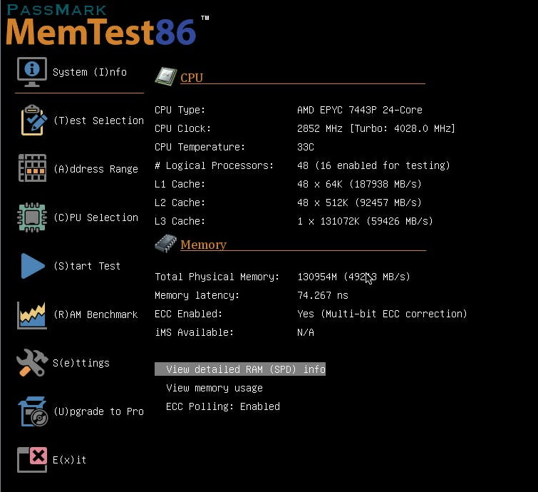 Memtest86 view 2